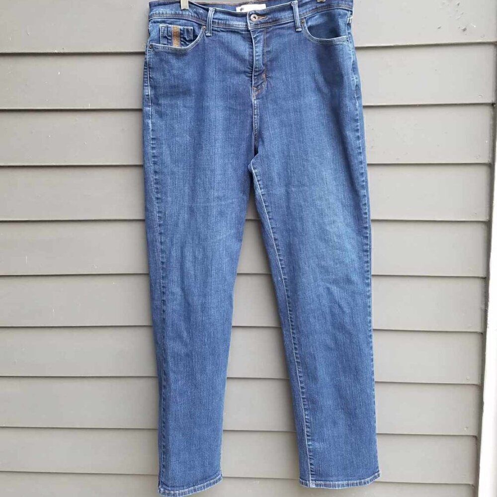 Levis 512 Perfectly Slimming Straight Leg Jeans size 16M - Picture 1 of 12